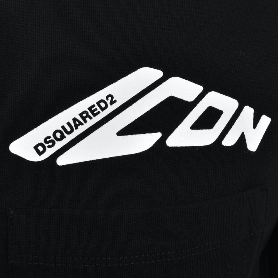 DSQUARED2 Tシャツ Ico Pocket S79GC0097-D20033-900 Icon New Generation Loose Fit Pocket T-Shirt